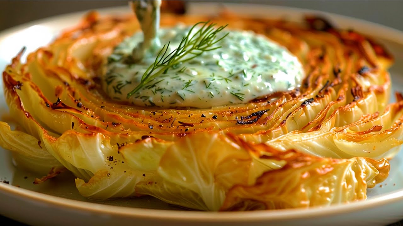 Roasted Cabbage Steaks by Delicious Vegan Cooking with Victor — recipe photo