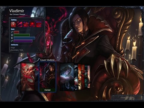Count Vladimir Skin Spotlight Gameplay 1080p HD League Of Legends
