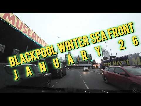 #blackpool  winter Sea Front  jan 26
