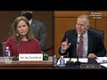 watch senator thom tillis questions supreme court nominee amy coney barrett