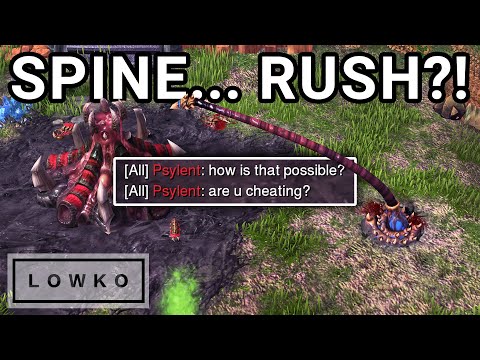 StarCraft 2: CHEATING Spine Crawler Rush?! (Viewer Games)