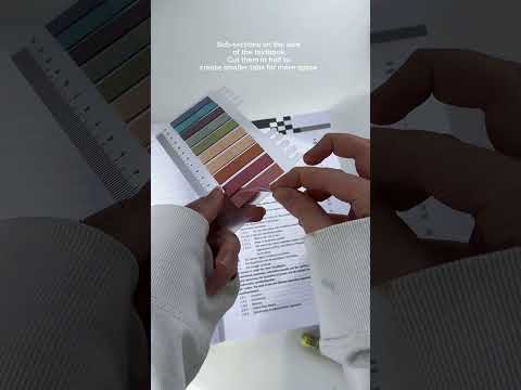 How I use index tabs