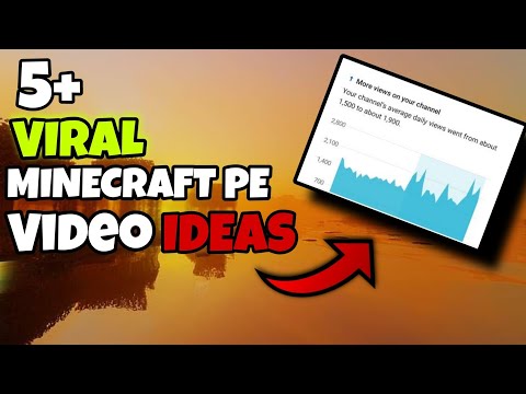 MINECRAFT PE CONTENT IDEAS || TRENDING VIRAL VIDEO IDEAS FOR MINECRAFT POCKET EDITION