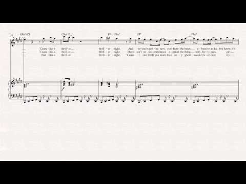 Oboe - Thriller - Michael Jackson Sheet Music, Chords, & Vocals