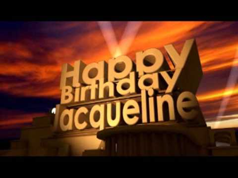 Happy Birthday Jacqueline