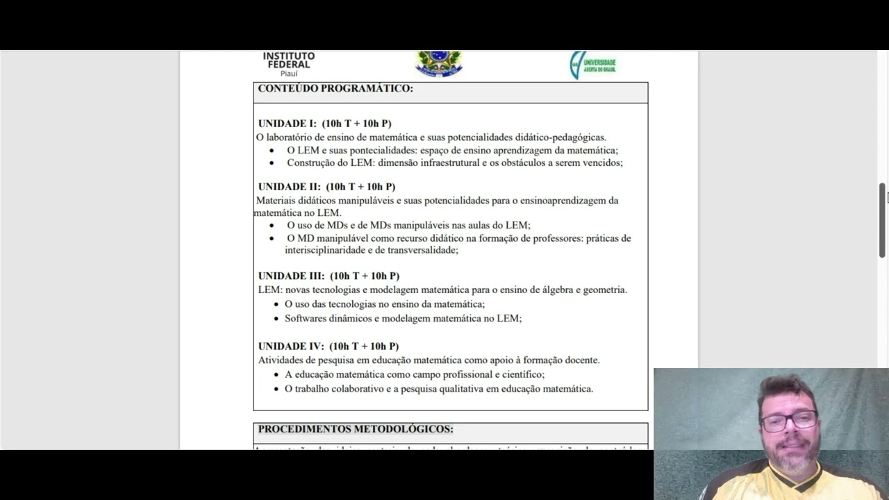 APRESENTAÇÃO - Laboratório de Ensino de Matemática (Prof. Me. Wilbertt Moura)