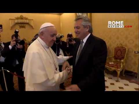 Encuentro del papa Francisco con Alberto Fernández