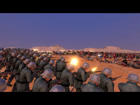 10000 Footman's vs  1000 German Soldiers  | Ultimate Epic Battle Simulator |