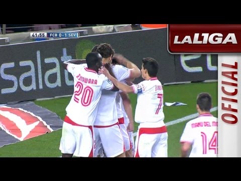 Gol de Botía (0-1) en el FC Barcelona - Sevilla FC - HD