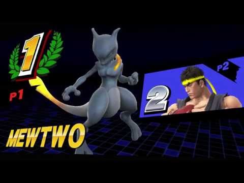 SSB4 Wii U - Mewtwo vs Ryu #2