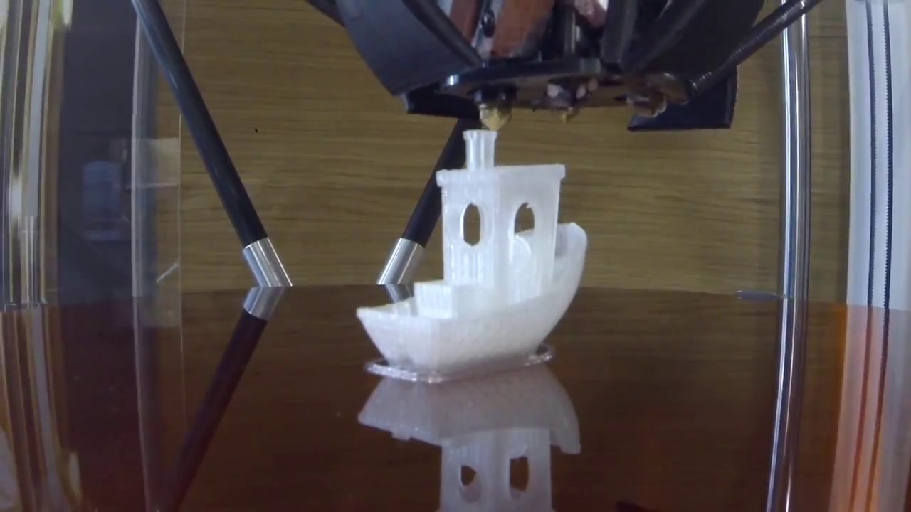 PLA Natural Benchy based on Pellet Additive Manufacturing with PAM Series P by Pollen AM