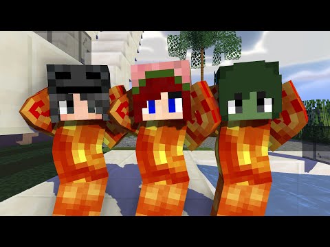 MONSTER SCHOOL :CHICKEN WING MEME LAVA FIRE ZOMBIE,WITHER,PIGMAN GIRLS - MINECRAFT ANIMATION
