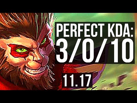 WUKONG vs TRUNDLE (TOP) | 3/0/10, 2.7M mastery, 1900+ games | KR Master | v11.17