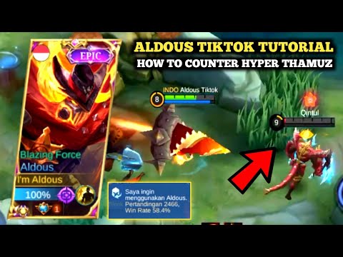 ALDOUS TUTORIAL | How To Counter Thamuz Hyper | Aldous Top Global Best Build 2022 MLBB
