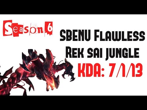 Korea Challenger LOL - SBENU Flawless - Rek'sai jungle (Feb 5, 2016)