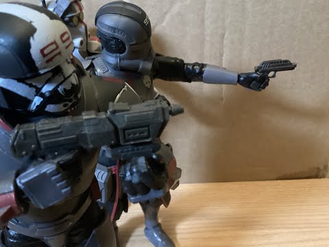 STAR WARS The Bad Batch stop motion Echo/Tech/Wrecker VS Crosshair