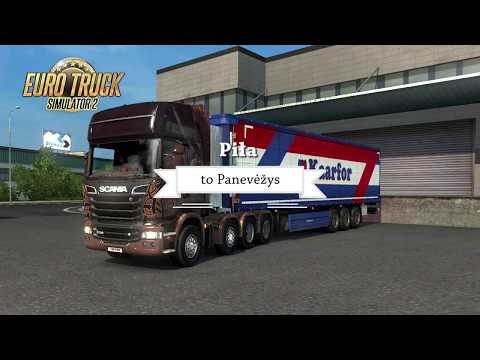 Euro Truck Simulator 2  with Promods - Pila (Poland) to Panevezys (Lithuania)