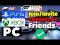 How To Invite Join Friends In Forza Horizon 5 PS5 XBOX PC Forza Horizon 5 Multiplayer Setup