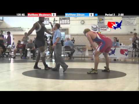2012 Univ. WTT: 120 KG - Matthew Meuleners (Norwood YA) vs. Matthew Gibson (Iowa State)