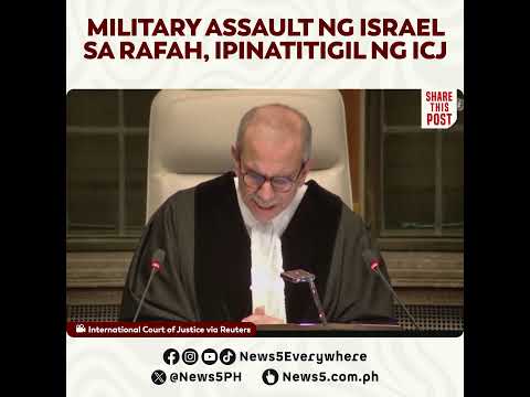 World Court orders Israel to halt assault on Gaza's Rafah