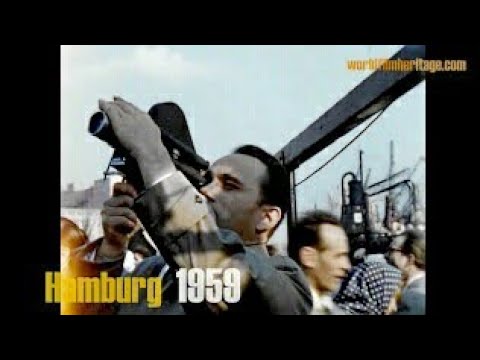 Hamburg 1959 - Hafen - Rundfahrt - harbor by boat