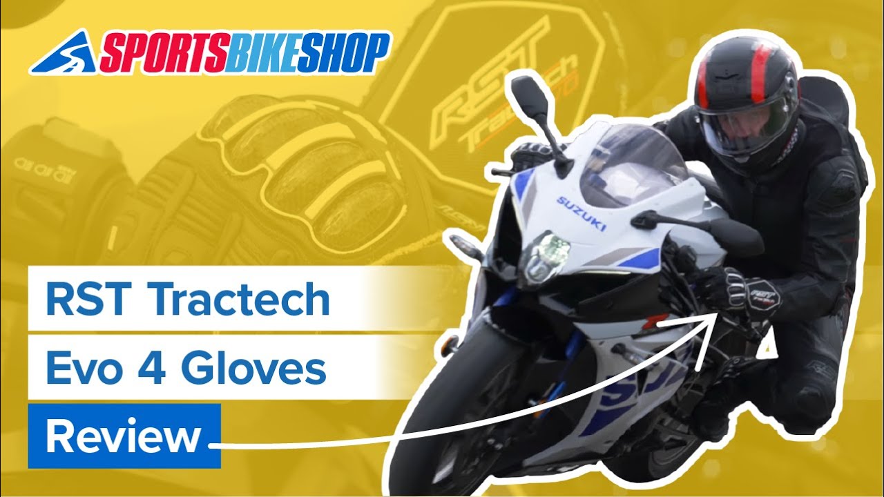 RST Tractech Evo 4 CE Leather Gloves - Neon Green / Black Video
