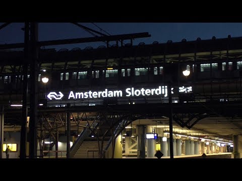 Nederlandse Spoorwegen Dutch Trains Amsterdam Sloterdijk Train Station Netherlands
