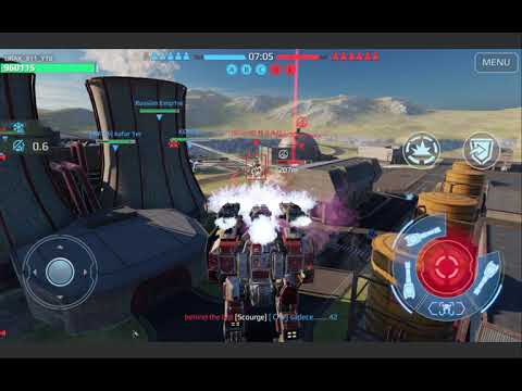 War Robots ! How to play with Arthur vs Minos 04:30 to 04:50