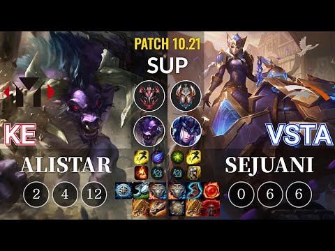 YM Ke Alistar vs HLE Vsta Sejuani Sup - KR Patch 10.21