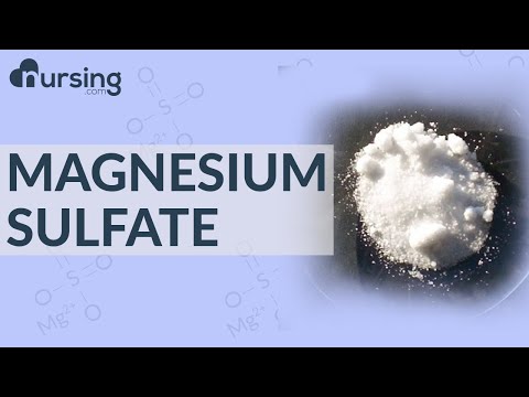 Magnesium Sulfate | MgSO4| Must Know Medications (Nursing School Lessons)