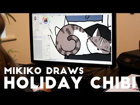 Mikiko Draws - Holiday Chibi 2017