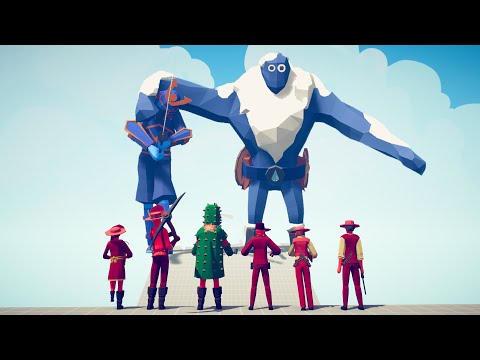 ICE GIANT & SAMURAI GIANT vs EVERY FACTION - Totally Accurate Battle Simulator TABS