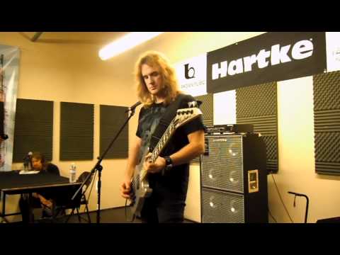 David Ellefson of Megadeth Hartke bass clinic sampler - Ted Brown Music - Tacoma, WA 7/11/11