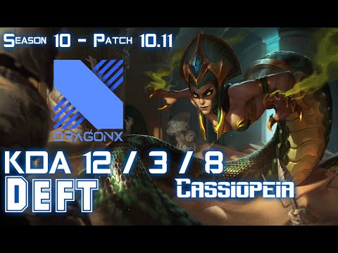 DRX Deft CASSIOPEIA vs SENNA MAOKAI Bot - Patch 10.11 KR Ranked