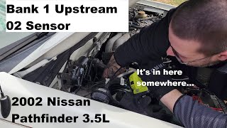 2002 Nissan Pathfinder Bank 1 upstream O2 sensor replacement