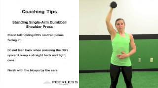 193. Standing Single Arm Dumbbell Shoulder Press