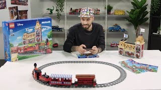YouTube thumbnail: LEGO Disney Train and Station | Designer Video 71044