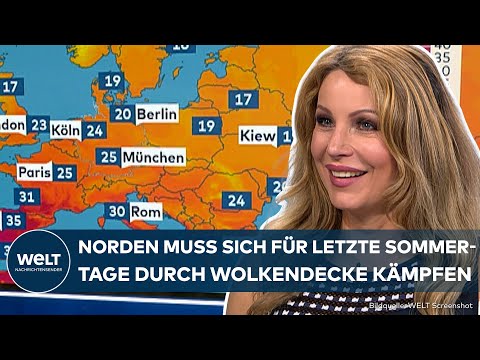 WETTER IN DEUTSCHLAND: Dicke Wolkendecke über dem Norden – doch der Süden genießt letzte Sommertage