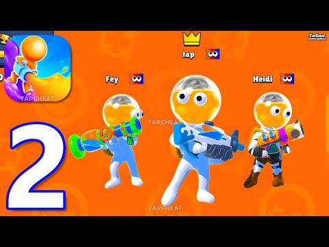 Dye Hard - Color War - Gameplay Walkthrough Part 2 Team Brawl & Battle Royale (iOS, Android)