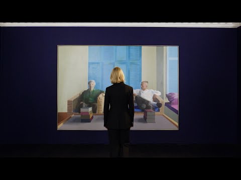 David Hockney, 'Christopher Isherwood and Don Bachardy' Double Portrait | Christie's