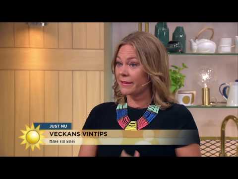 Fredagsmiddag med kvalitetskött och rödvin - Nyhetsmorgon (TV4)