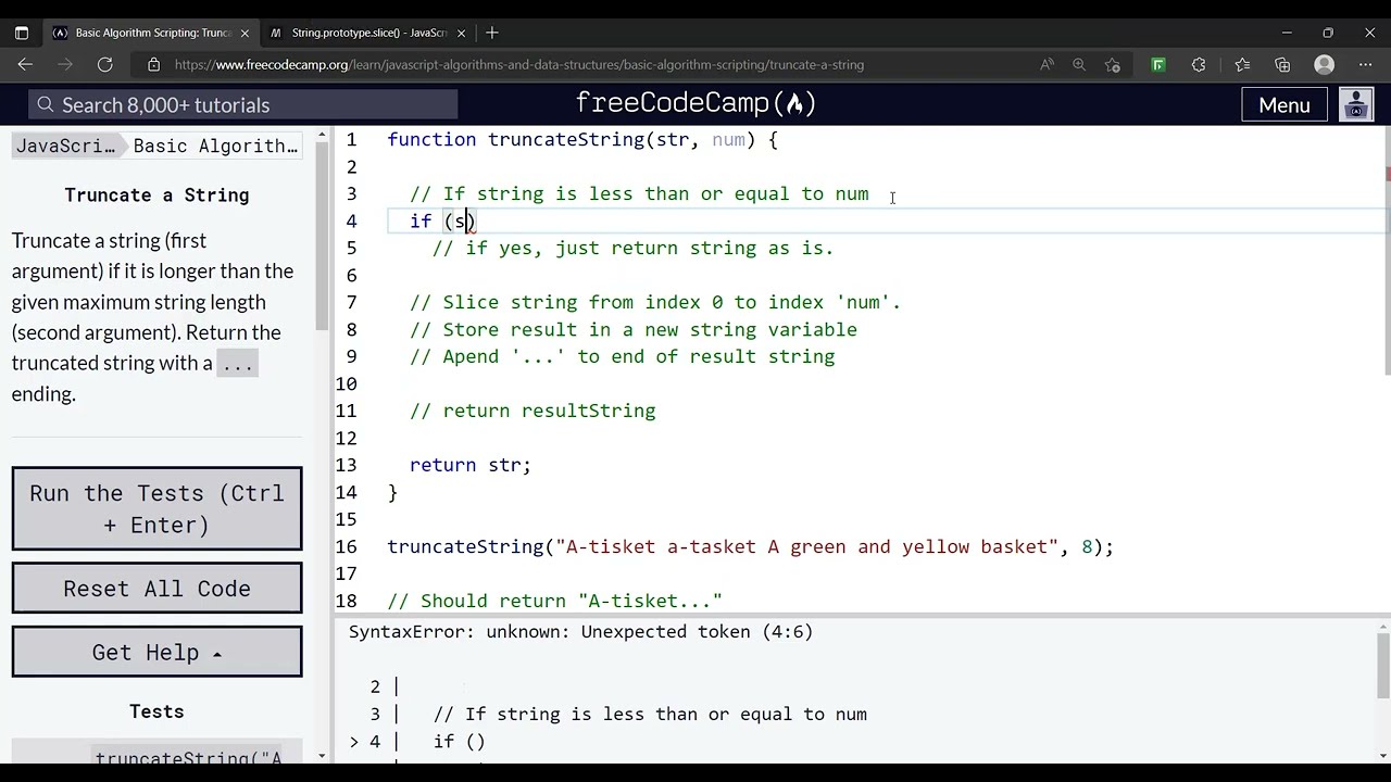 How to truncate a string JavaScript