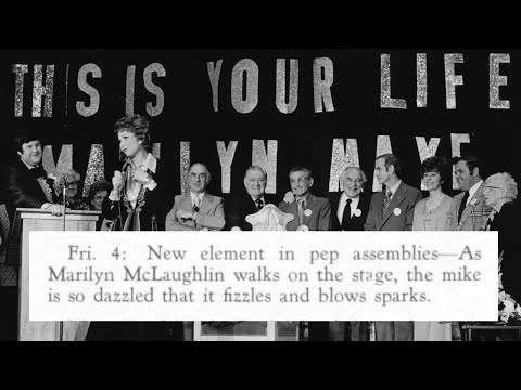 Marilyn Maye sings her high school alma mater