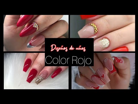 LOS MEJORES DISEÑOS DE UÑAS ROJAS 2023#uñasrojas #nails #desingnails #uñasdecoradas #tendenciaenuñas