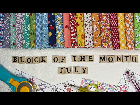 Block 7 of 12 - Our 2023 BASKET BLOCK OF THE MONTH!  See all 3 color ways in two sizes; 10 & 5 inch!
