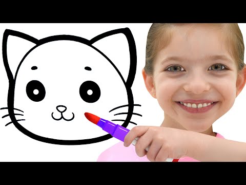 Adel is Coloring Baby Animals | Best Learning Video about Animals