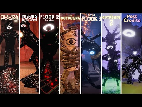 OLD vs Every NEWEST Seek Chase (Doors The Great Outdoors 1&2, Original, Floor 2 & Floor 3)