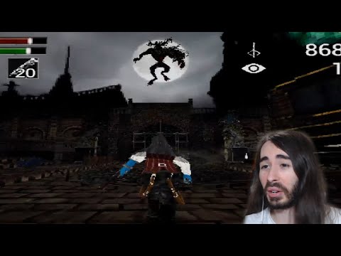 Moistcr1tikal Plays Bloodborne PSX Demake