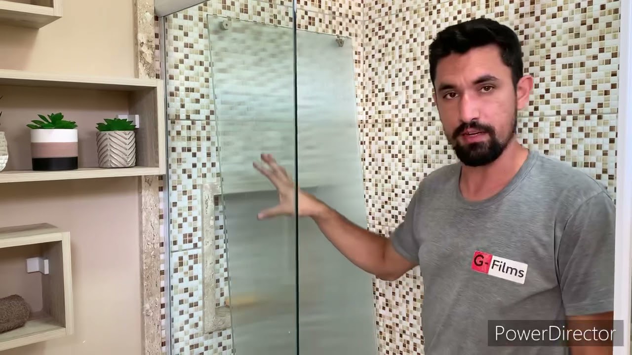 Watch Now Como aplicar película no box de banheiro Como aplicar película no box de banheiro