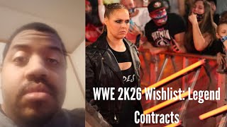 WWE 2K26 Wishlist: Legends Contracts